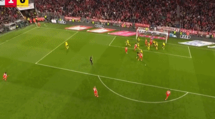 凯恩抢点头, 格罗斯长传